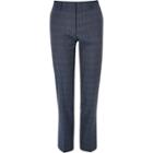 River Island Mens Checked Slim Travel Suit Pants