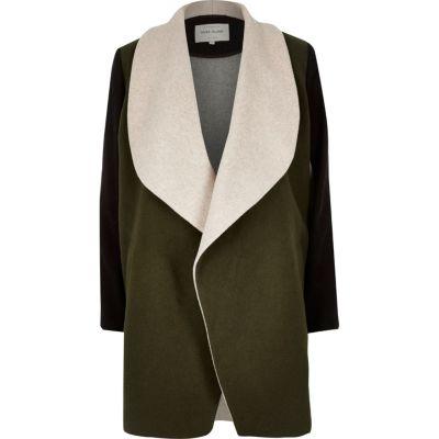 River Island Womens Block Wool Blend Fallaway Coat