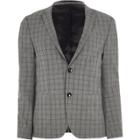 River Island Mens Check Ultra Skinny Fit Suit Jacket