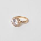 River Island Womens Cubic Zirconia Gold Tone Diamante Ring
