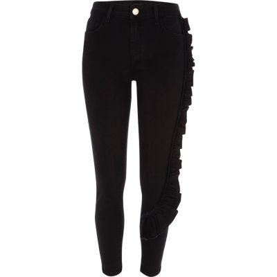 River Island Womens Amelie Frill Super Skinny Jeans