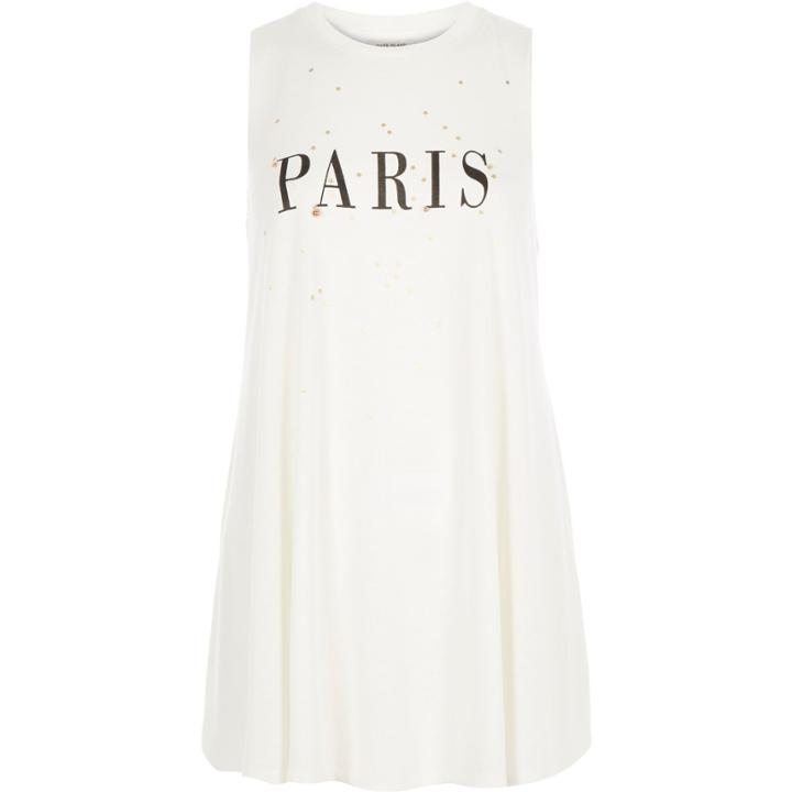 River Island Womens Paris Print Sleeveless Tank Top