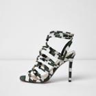 River Island Womens Stripe Caged Sandals