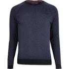 River Island Mens Superdry Logo Embroidery Jumper