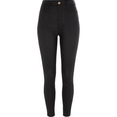 River Island Womens Coated Harper High Waisted Jeans