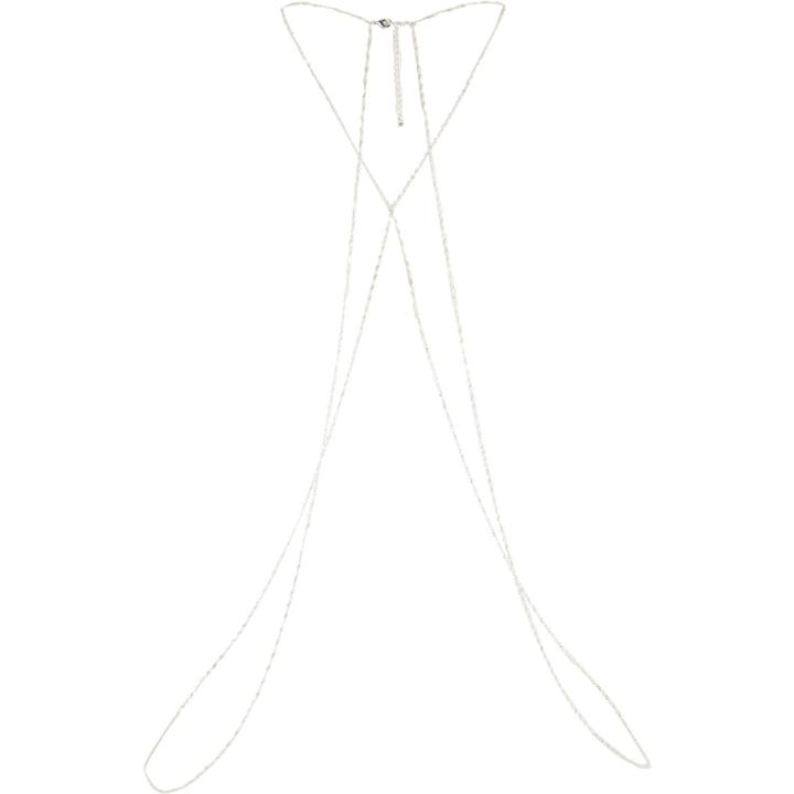 River Island Womens Silver Tone Twisted Chain Body Harness