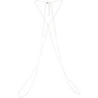River Island Womens Silver Tone Twisted Chain Body Harness