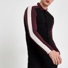 River Island Mens Colour Block Muscle Fit Polo Shirt