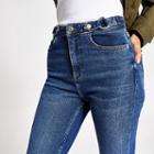 River Island Womens Hailey High Rise Belted Jeans