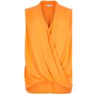 River Island Womens Wrap Front Sleeveless Blouse