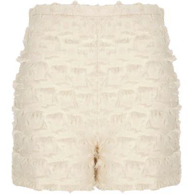 River Island Womens Fringe Detail High Waisted Shorts