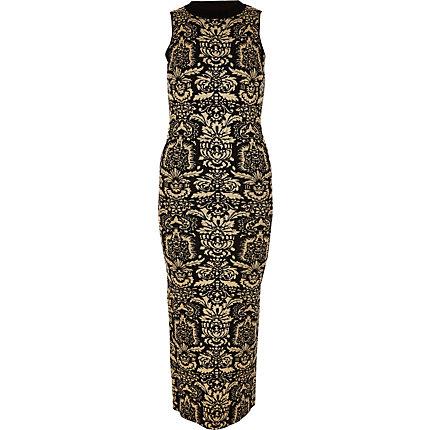 River Island Womens Baroque Print Midi Dress