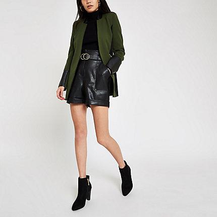 River Island Womens Leather Trim Blazer