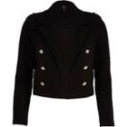 River Island Womens Petite Button Cropped Blazer