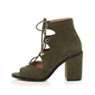 River Island Womens Ghillie Lace Up Block Heels