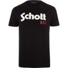 Mens Schott Logo Print T-shirt