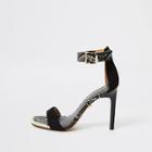 River Island Womens Leather Barely There Sandals