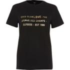 River Island Womens 'coco Club Love' Foil Print T-shirt