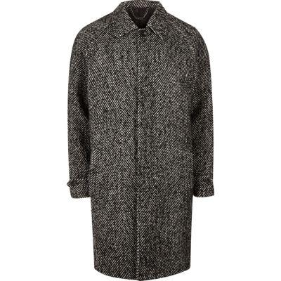 River Island Mens Herringbone Oversized Coat