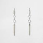 River Island Womens Silver Tone Tassel Drop Earrings