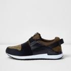 River Island Mens Camo Print Contrast Sneakers