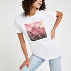 River Island Womens White Printed Embellished T-shirt