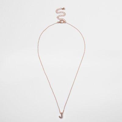 River Island Womens Initial Pendant Necklace