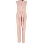 River Island Womens Belted Tailored Jumpsuit