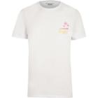 River Island Mens White Only And Sons 'hustle' Print T-shirt