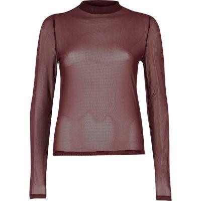 River Island Womens Sheer Mesh Top