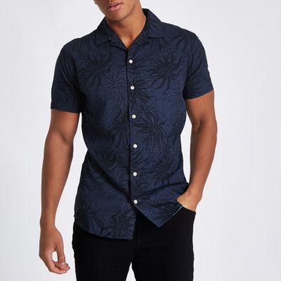 River Island Mens Jack And Jones Originals Floral Shirt