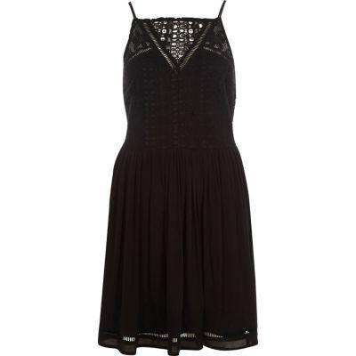 River Island Womens Crochet Front Cami Slip Dress