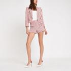 River Island Womens Stripe Button Shorts