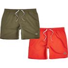 River Island Mens And Red Swim Shorts Two Pack