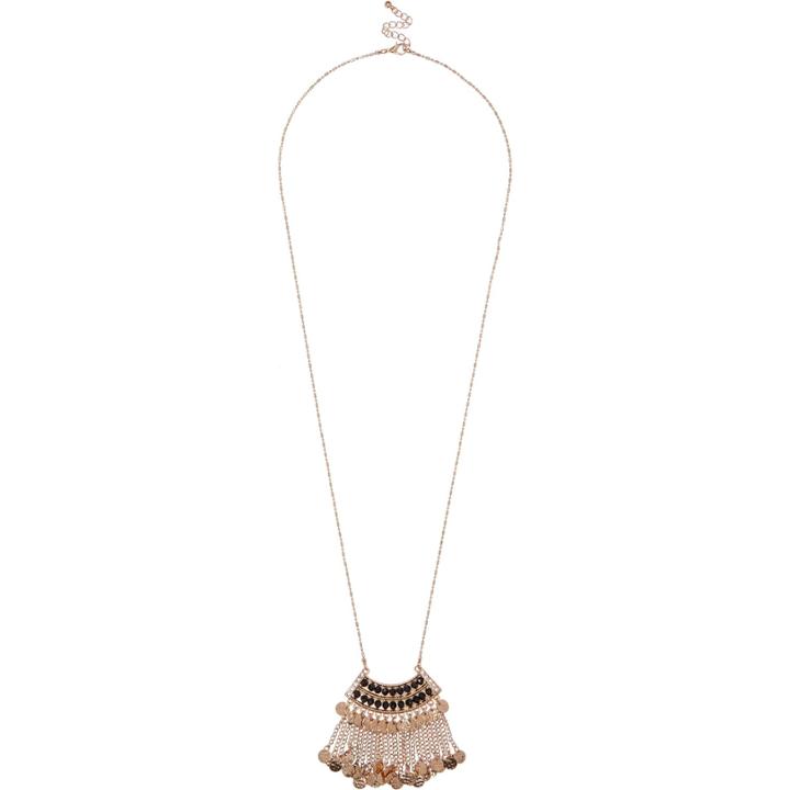 River Island Womens Gold Tone Dangly Long Necklace