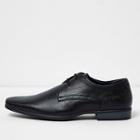 River Island Mens Wide Fit Pointed Formal Lace-up Shoes