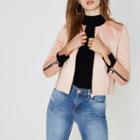River Island Womens Faux Suede Edge To Edge Jacket