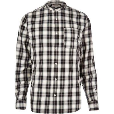 River Island Mens Check Grandad Shirt