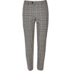 River Island Mens Check Skinny Fit Smart Crop Rousers