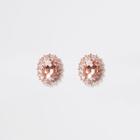 River Island Womens Stone Diamante Encrusted Stud Earrings