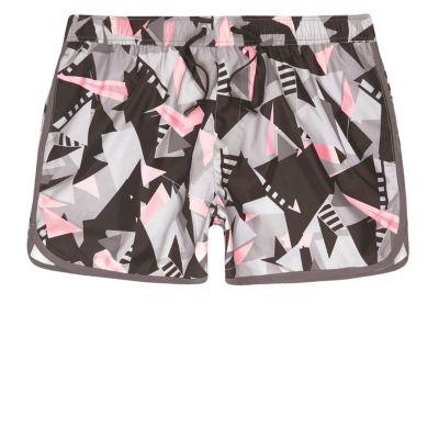 River Island Mens Shard Print Runner Swim Trunks
