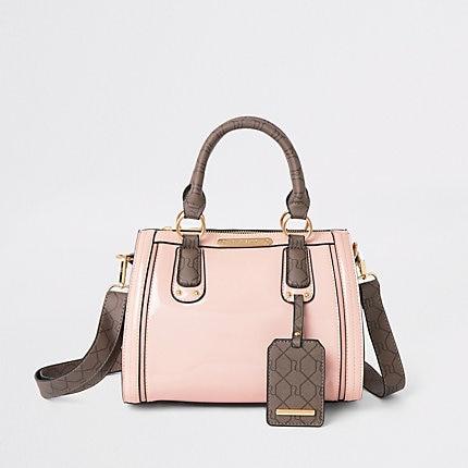 River Island Womens Monogram Mini Bowler