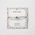 River Island Womens December Birthstone Chain Bracelet
