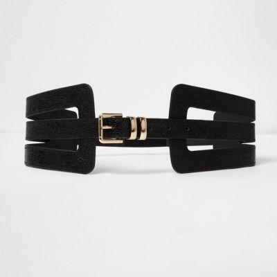 River Island Womens Cut Out Wide Waist Belt