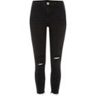 River Island Womens Petite Ripped Knee Molly Jeggings