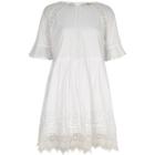 River Island Womens White Lace Trim Smock Dress