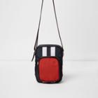 River Island Mens Colour Block Cross Body Flight Bag