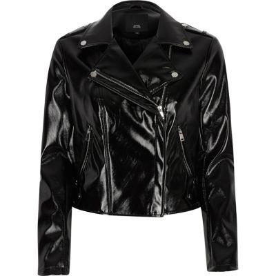 River Island Womens Vinyl Biker Jacket