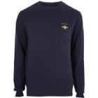 River Island Mens 'nyc' Wasp Chest Embroidered Sweatshirt