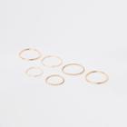 River Island Womens Gold Tone Metal Ring Pack